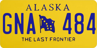AK license plate GNA484