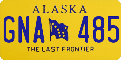 AK license plate GNA485