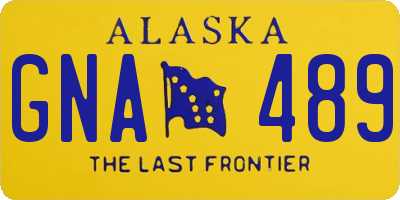 AK license plate GNA489