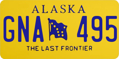 AK license plate GNA495