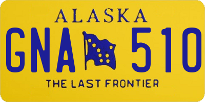 AK license plate GNA510