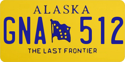 AK license plate GNA512