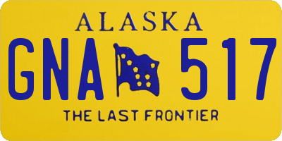 AK license plate GNA517
