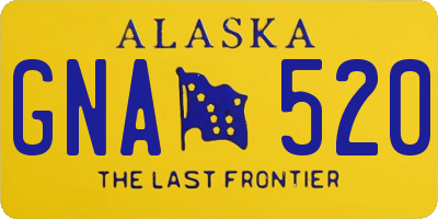 AK license plate GNA520