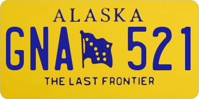 AK license plate GNA521