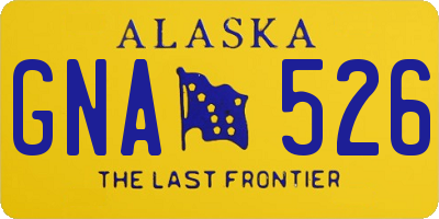 AK license plate GNA526
