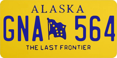 AK license plate GNA564