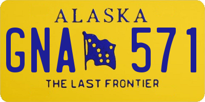 AK license plate GNA571