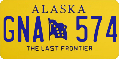 AK license plate GNA574