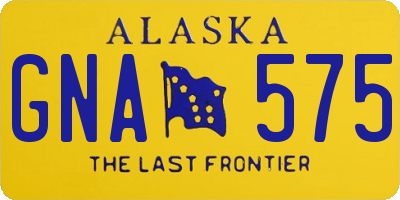 AK license plate GNA575