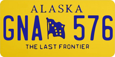 AK license plate GNA576