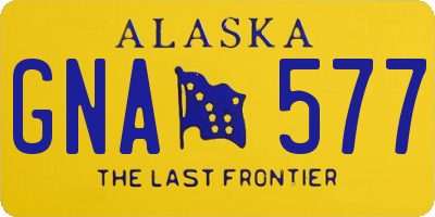 AK license plate GNA577