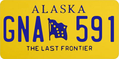 AK license plate GNA591