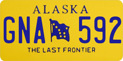 AK license plate GNA592