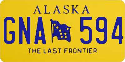AK license plate GNA594