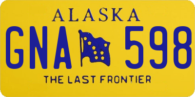 AK license plate GNA598