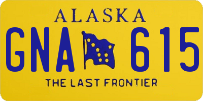 AK license plate GNA615