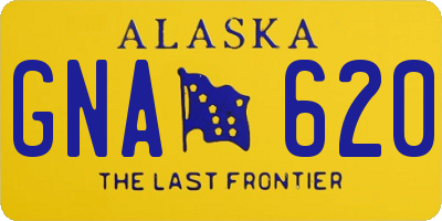 AK license plate GNA620
