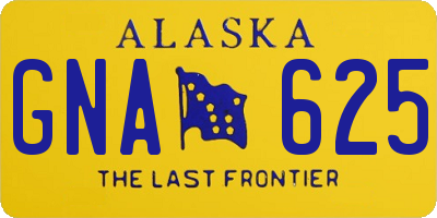 AK license plate GNA625