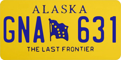 AK license plate GNA631