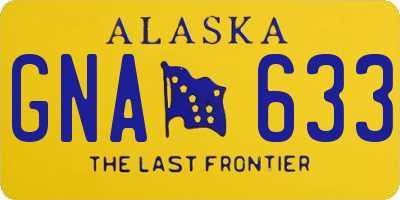 AK license plate GNA633