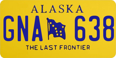 AK license plate GNA638