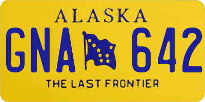 AK license plate GNA642