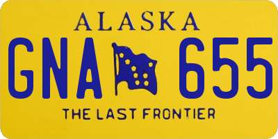 AK license plate GNA655