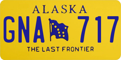 AK license plate GNA717