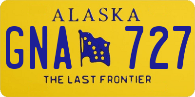 AK license plate GNA727