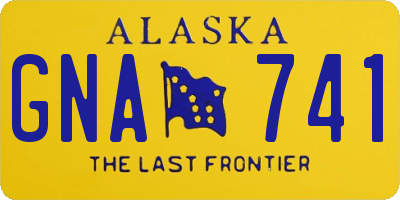 AK license plate GNA741