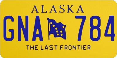 AK license plate GNA784
