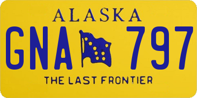 AK license plate GNA797
