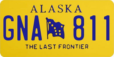 AK license plate GNA811