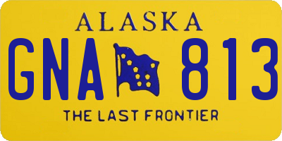 AK license plate GNA813