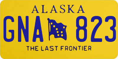 AK license plate GNA823