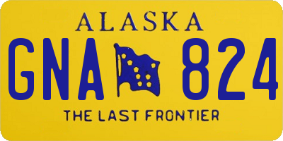 AK license plate GNA824