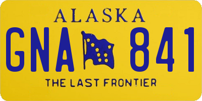 AK license plate GNA841