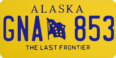 AK license plate GNA853