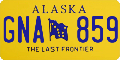 AK license plate GNA859