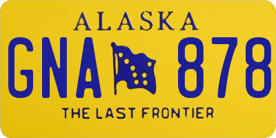 AK license plate GNA878