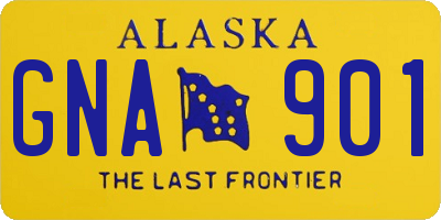 AK license plate GNA901