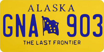 AK license plate GNA903