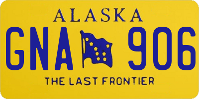 AK license plate GNA906