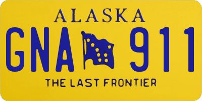 AK license plate GNA911