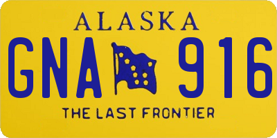 AK license plate GNA916