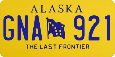 AK license plate GNA921