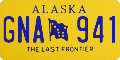 AK license plate GNA941