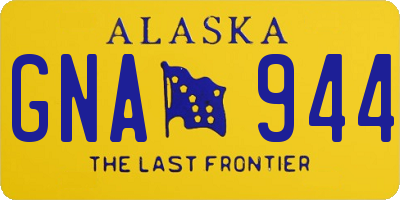AK license plate GNA944