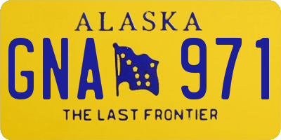 AK license plate GNA971